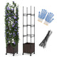 220cm Tall Raised Garden Bed w/Trellis
