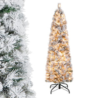 Flocked Xmas Tree with 373 Branch Tips for Decoration