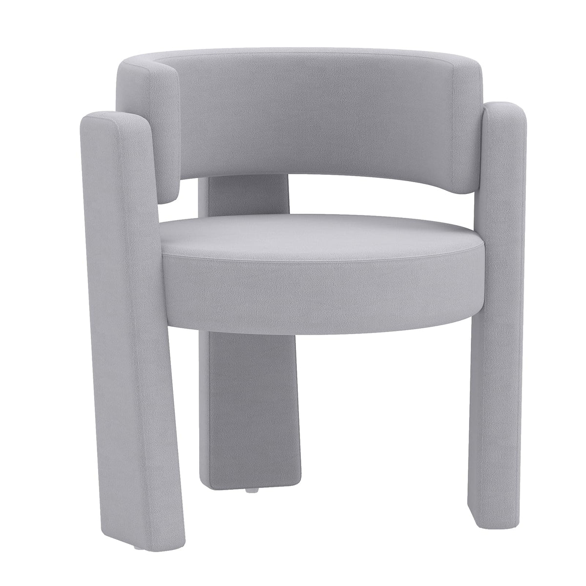 Giantex Modern Velvet Barrel Accent Chair, Comfy Upholstered Armchair