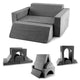 8 Pieces Kids Modular Play Sofa with Detachable Cover for Playroom