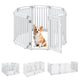 Indoor Outdoor Dog Playpen 81cm Height with Door Lock for Small Medium Pets