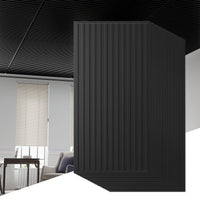 60.5 x 21.5cm 24-Pack PVC Slat Wall Panels for Interior Wall Decoration