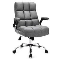 Giantex Gaming Office Chair w/Adjustable Height & Tilt Angle, Ergonomic Computer Chair (Grey)