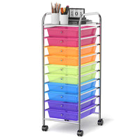 Giantex 10-Drawer Rolling Storage Cart