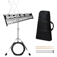 30 Notes Glockenspiel Bell Kit with Height Adjustable Stand