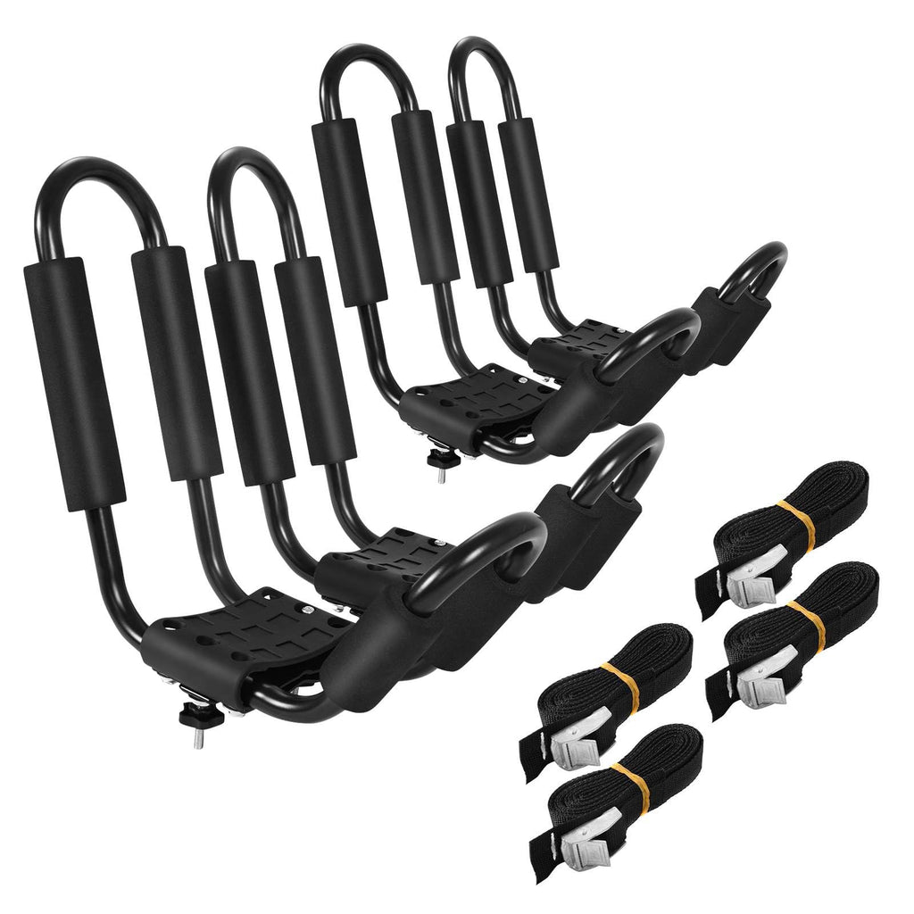 et of 4 U-Bar Kayak Racks with Bandage – Giantex.au