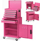 High Capacity Tool Storage Cabinet with Lockable Wheels for Garage