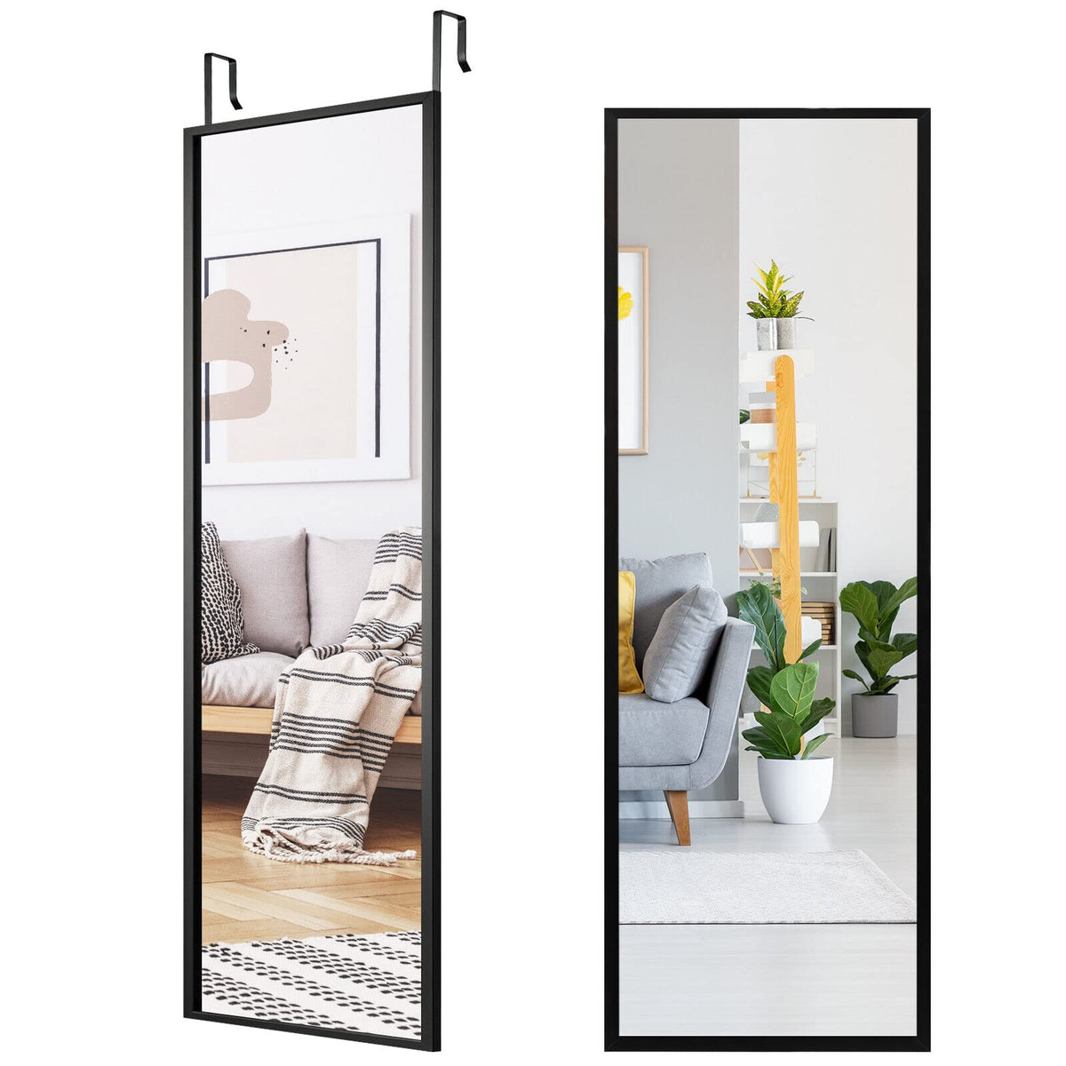 Giantex Full Length Mirror for Wall, Iron Thin Frame 108 x 36.5cm