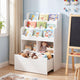 Toy Storage Organizer w/Shelves & Rolling Drawer, Toddler Book Storage Chest