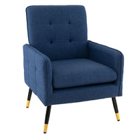 Giantex Linen Fabric Accent Chair, Modern Single Sofa Chair