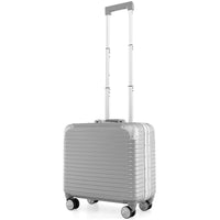 16” Under-seat Carry On Luggage, PC Hard Shell Suitcase with Spinner Wheels