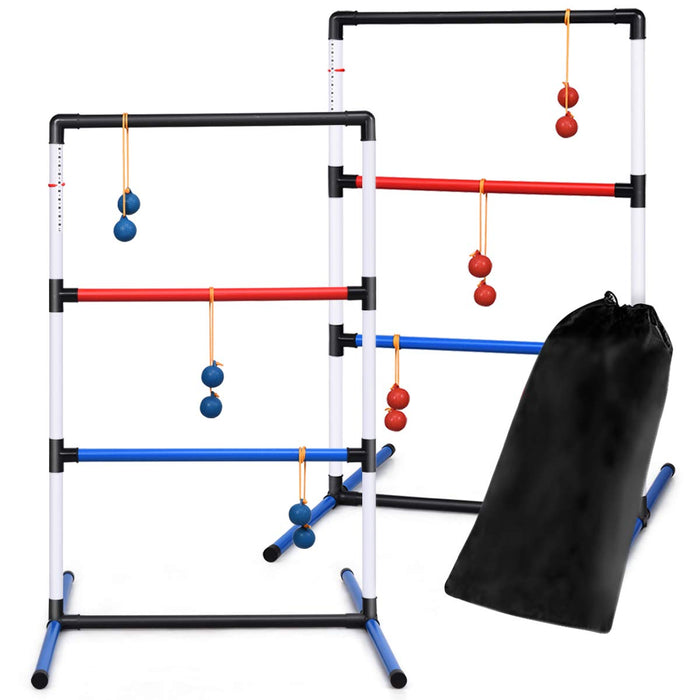 Ladder Toss Game Set with 6 PE Bolas for Leisure Play