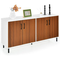 Giantex 4-Door Kitchen Buffet Sideboard, Storage Accent Cabinet, 5-Leg Structure