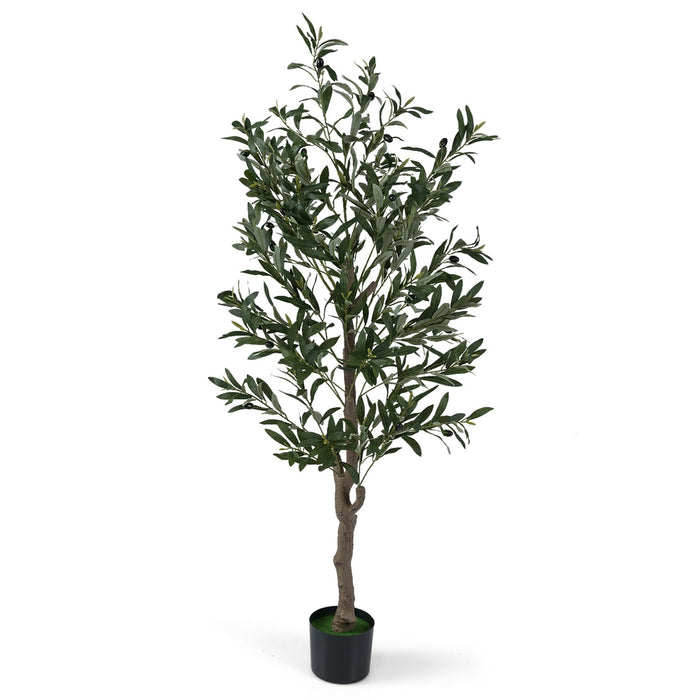 1.5M Tall Faux Greenery Plants with Realistic Fruits and Mosses