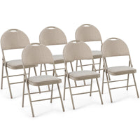 6 Pieces Foldable Chairs, Portable Folding Chairs