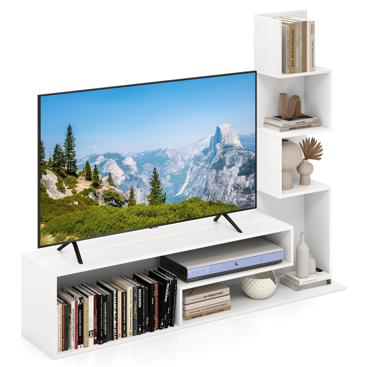 Giantex Cube TV Stand for TVs up to 50”, Media Console Table