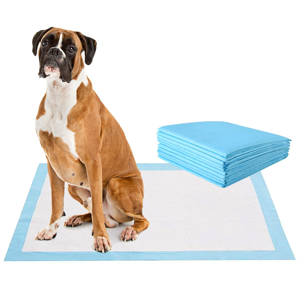 100Pcs Dog Training Pads, 75x90cm Training Puppy Training Pads with Super Absorbent & Leak-Proof