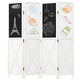 Giantex 170 CM Tall 4-Panel Room Divider with 2 Blackboards & 2 Whiteboards