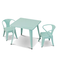 Steel Kids Chair Set of 2 with Backrest