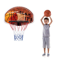 Wall Mounted Fan Backboard W/2 nets Basketball Hoop & Rim Outdoor Indoor Sports