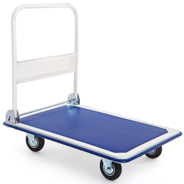 Folding Platform Truck with Swivel Wheels for Loading/Storage