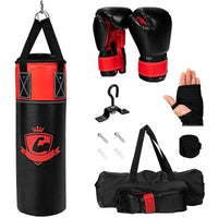 5 kg Kids Hanging Punching Bag Set w/ Punch Gloves, Suitable for 3+ Boys & Girls