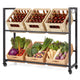 Giantex 2-Tier Drink Crate Rack, Rolling Bottle Crate Shelf with 4 Universal Wheels, 2 Hooks, 2 Tilt Angles for Beer