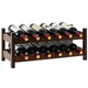 12 Bottle 2-Tier Wine Storage Organizer with Bamboo Holder for Countertop Wine Cellar