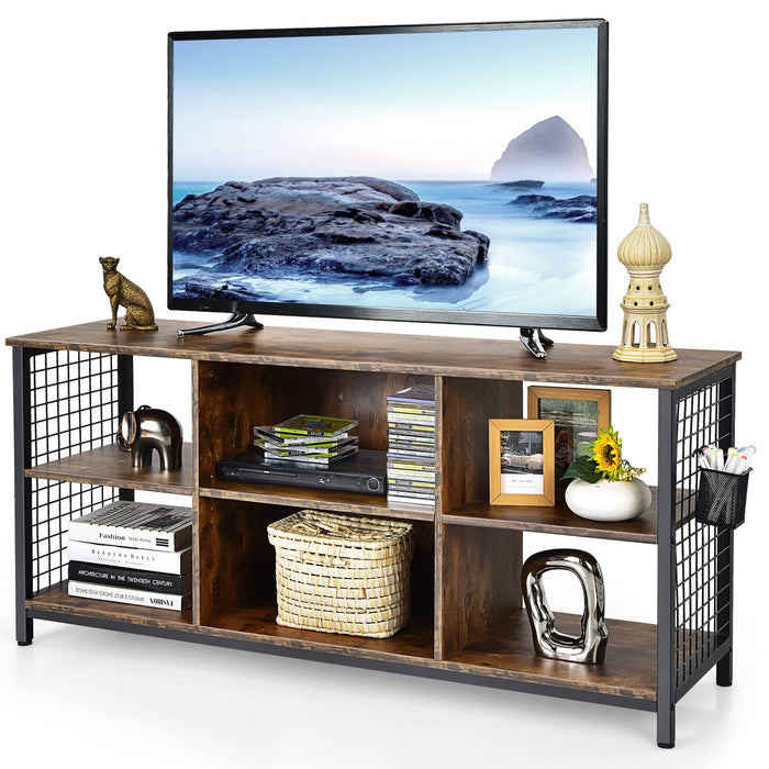 Giantex Industrial TV Stand for 65 Inch TV, 3-Tier Console Table