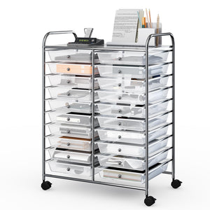 Giantex 20 Drawers Rolling Storage Cart w/Wheels