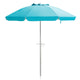 198cm Beach Umbrella w/Sand Anchor, Outdoor Patio Umbrella w/Push Button Tilt & UPF 50+ Protection