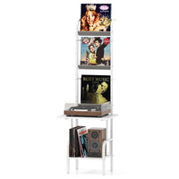 Giantex Record Player Stand with Vinyl Storage, 5-Tier Tall Turntable Stand