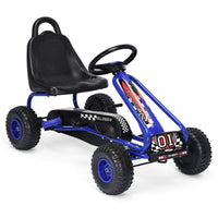 Pedal Go Kart for Kids with Adjustable Seat and Handbrake