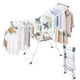 Foldable 2-Level Clothes Drying Rack with140 CM Adjustable Wings