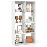 8-Cube Bookshelf, Modern Cubby Bookcase