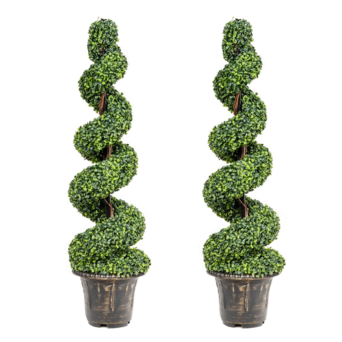 Giantex 118cm Artificial Boxwood Spiral Tree