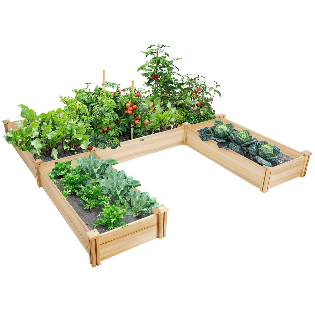 Giantex U-Shaped Raised Garden Bed