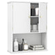 GIANTEX Bathroom Wall Cabinet 2-Door Medicine Cabinet w/Open Shelf