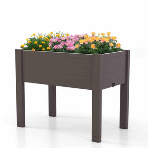 Raised Garden Bed, Self-Watering Planter Box with Water Level Indicator