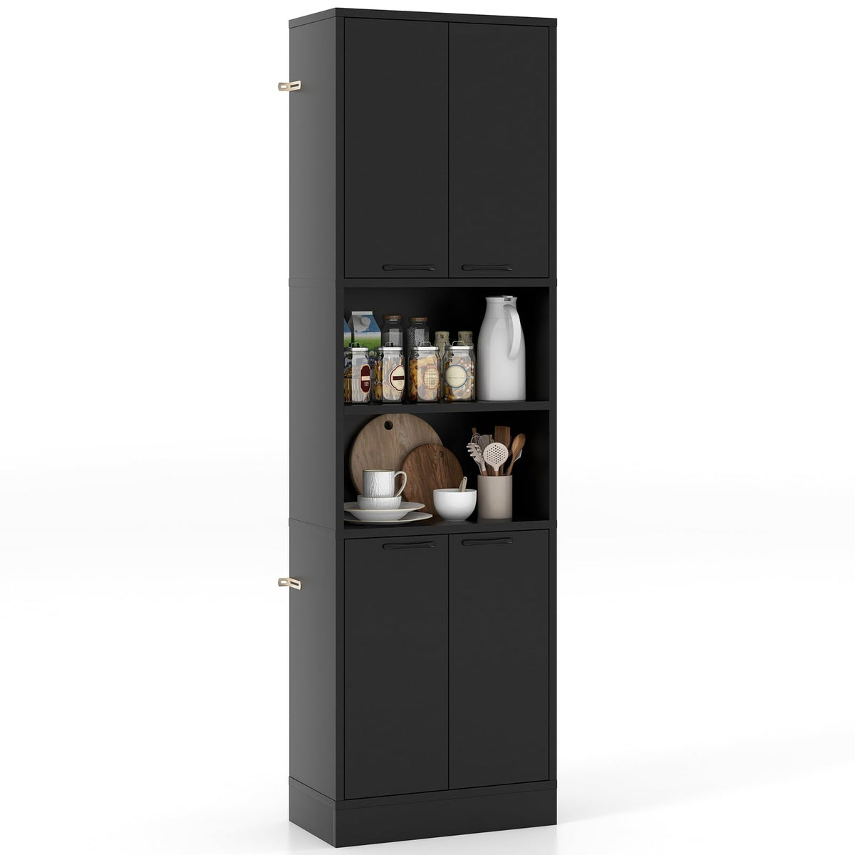 190CM Tall Kitchen Pantry Cabinet Freestanding Cupboard Storage Buffet Sideboard