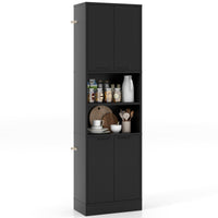 190CM Tall Kitchen Pantry Cabinet Freestanding Cupboard Storage Buffet Sideboard