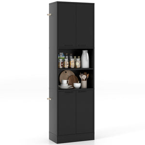 190CM Tall Kitchen Pantry Cabinet Freestanding Cupboard Storage Buffet Sideboard
