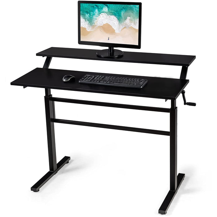 GIANTEX Standing Desk, 2-Tier Height Adjustable Standing Desk