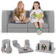 8-Piece Modular Kids Sofa Play Couch Climb Playset with Covers