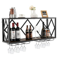 Giantex Wall Mounted Wine Rack, Wine Display Shelf