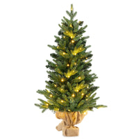 90cm Pre-Lit Artificial Christmas Tree with 50 LED Lights