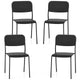 Giantex Modern Dining Chairs Set of 4, Stackable Kitchen Chairs w/Tilted Backrest & Sturdy Metal Legs