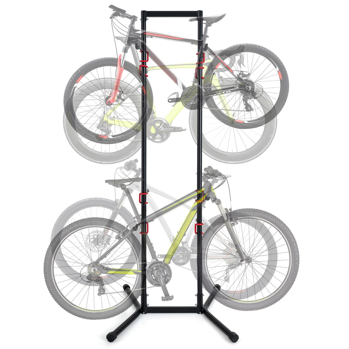 4 Bike Storage Rack, Adjustable Bicycle Rack for Garage