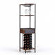 Giantex 18-Bottle Corner Wine Rack, Industrial Bar Shelf Wine Cabinet