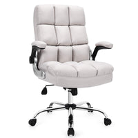 Giantex Gaming Office Chair w/Adjustable Height & Tilt Angle, Ergonomic Computer Chair (Beige)